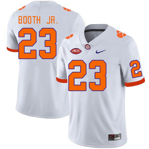Clemson Tigers #23 Andrew Booth Jr. College Football Jerseys Stitched Sale-White